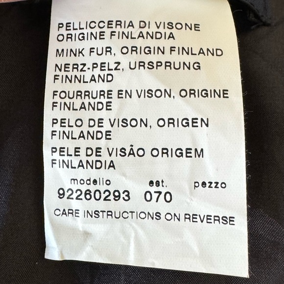 Max Mara Black Wool with Mink Trim Sheath Dress Chic Classic US sz 10 - Picture 13 of 13